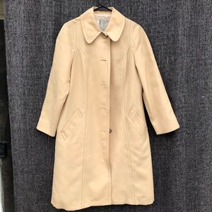 London Fog light gold raincoat, lined